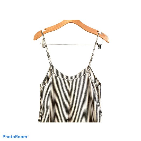 Ali Golden Linen wide leg jumpsuit overalls - Picture 9 of 13